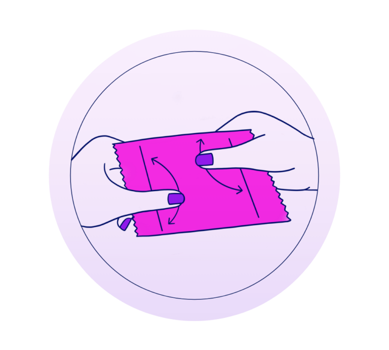 Illustration Massaging FC2 Condom Packet